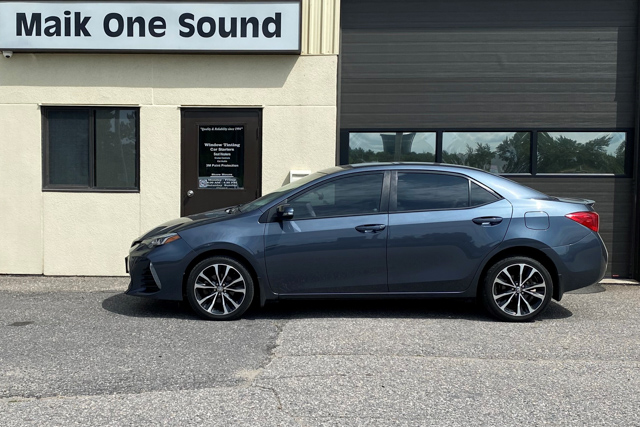 Toyota 2017 Corolla with professional window tint in North Bay